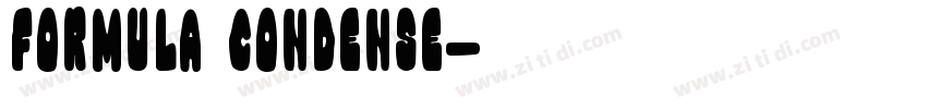 Formula Condense字体转换